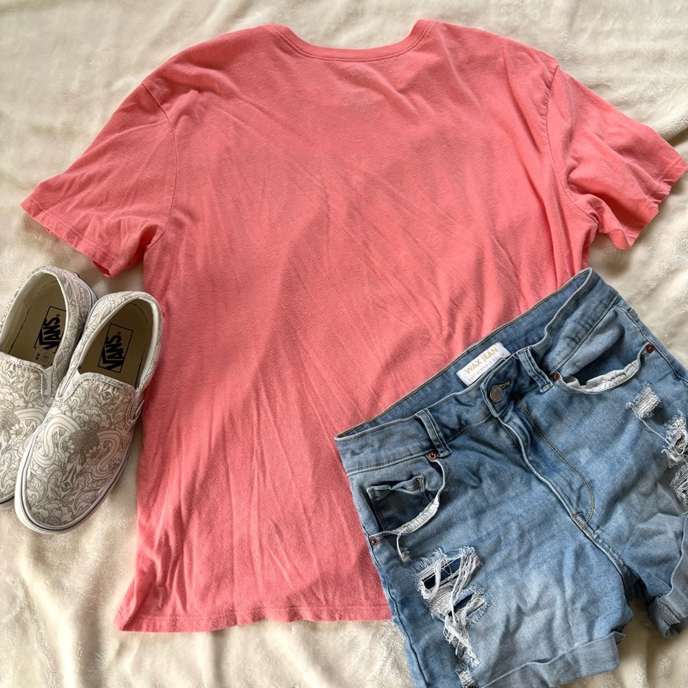 • women’s rolling stones coral tee | l • - Picture 3 of 5